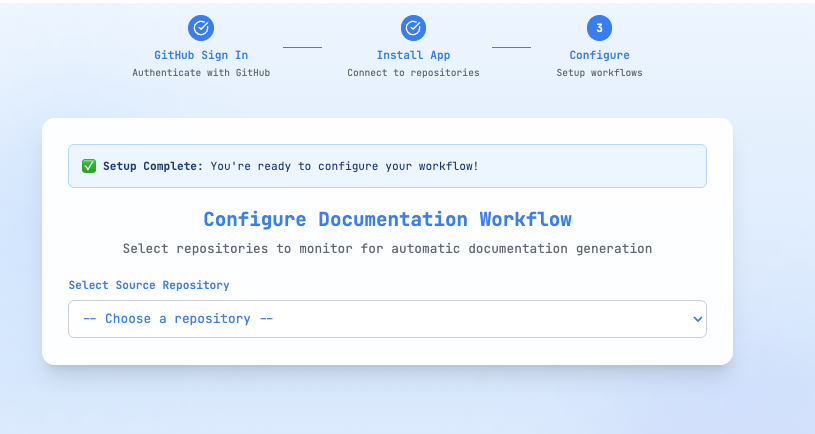 Choose repository button